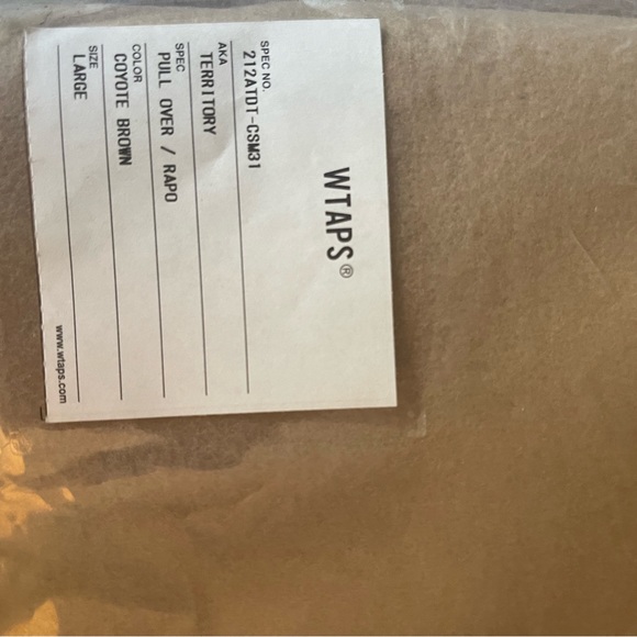 Wtaps Territory RAPO Pull Over in Coyote Brown New with tags in bag. - Picture 12 of 13